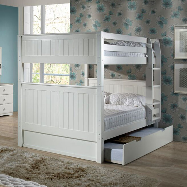 Amani Full Over Full Bunk Bed with Trundle & Reviews Birch Lane